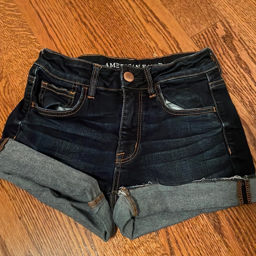 American Eagle Short Jean shorts Dark Wash
